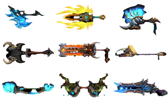 Challenge Mode Weapons